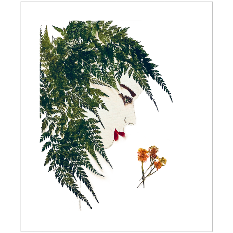 Fern Profile Fine Art Print - Rectangle Unframed