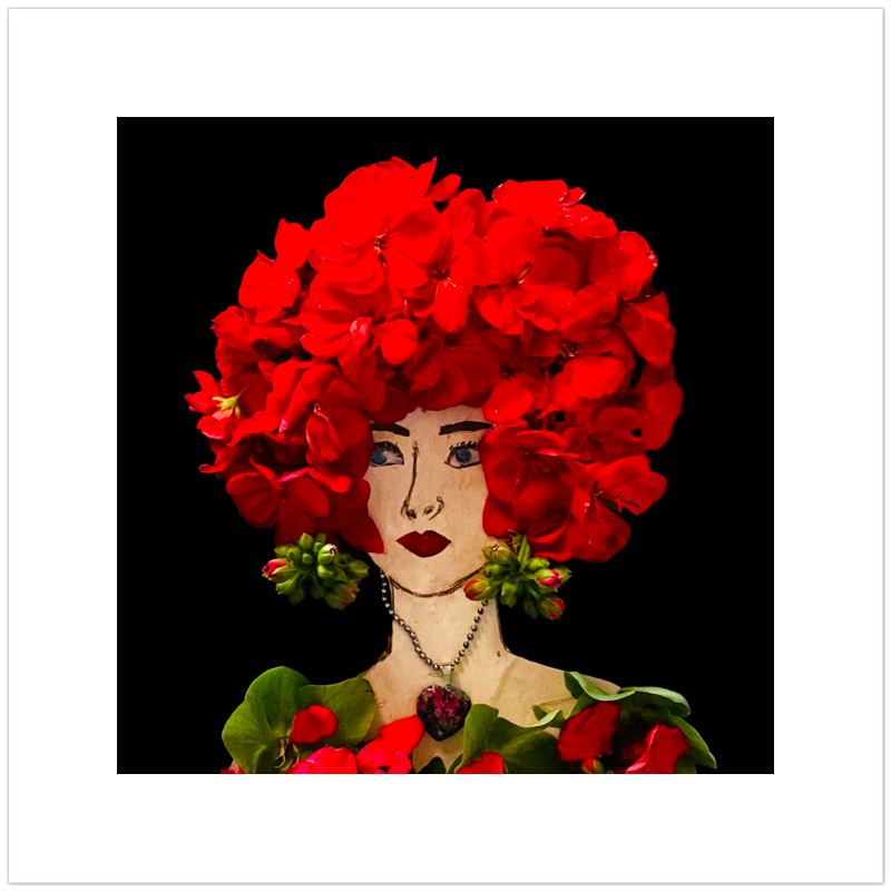 Gardenia Fine Art Print - Square Unframed