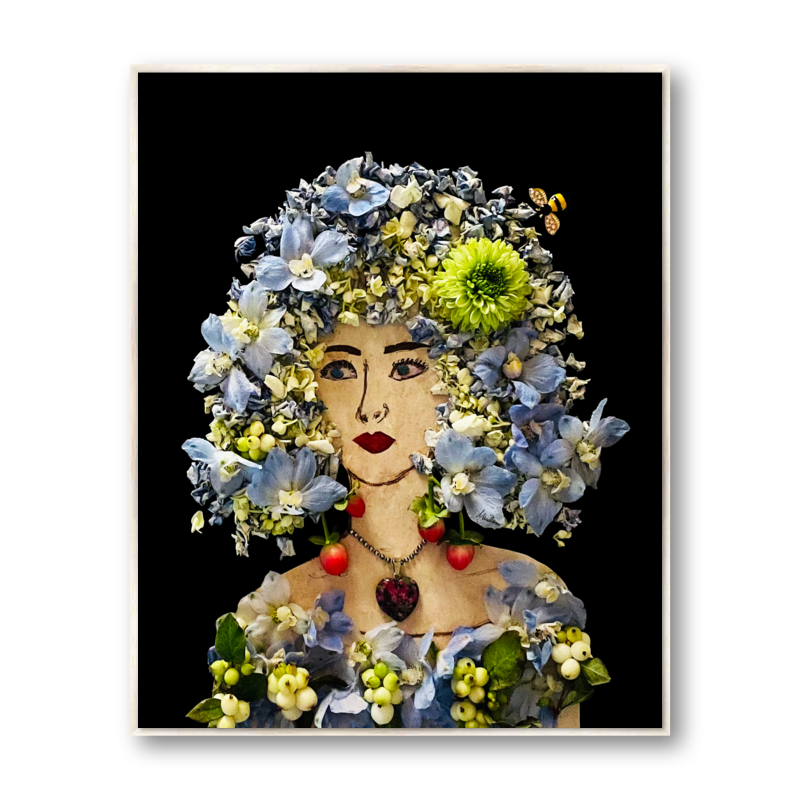 Iris Metal Print - Rectangle Silver