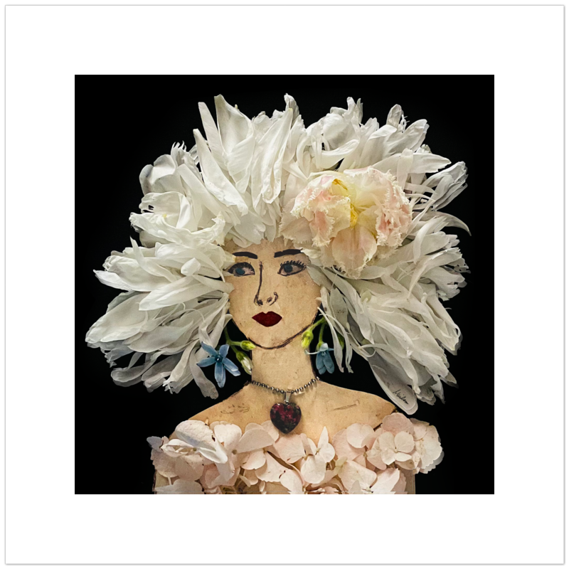 Peony Fine Art Print - Square Unframed