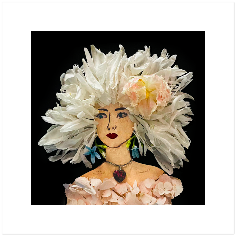 Peony Fine Art Print - Square Unframed