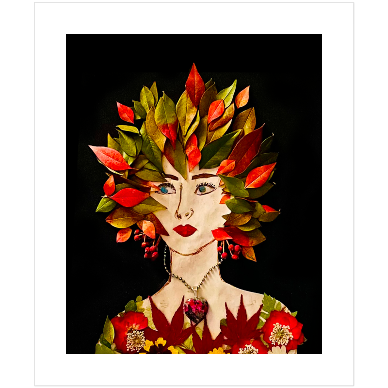 Red Nandina Fine Art Print - Rectangle Unframed