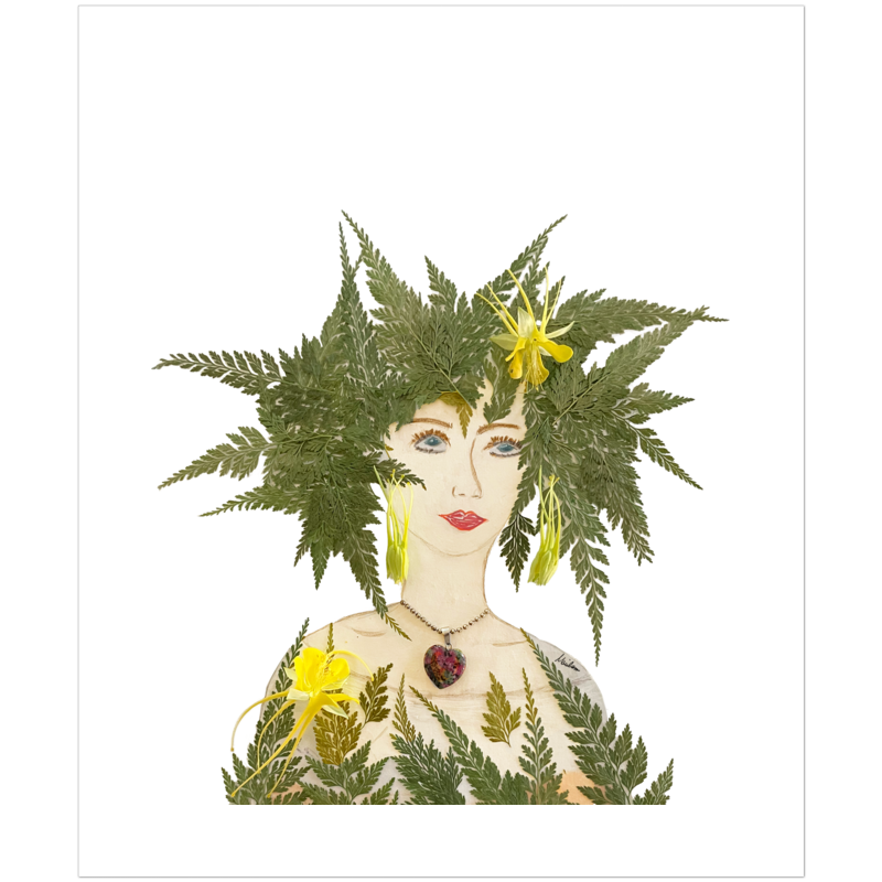 Royal Fern Fine Art Print - Rectangle Unframed