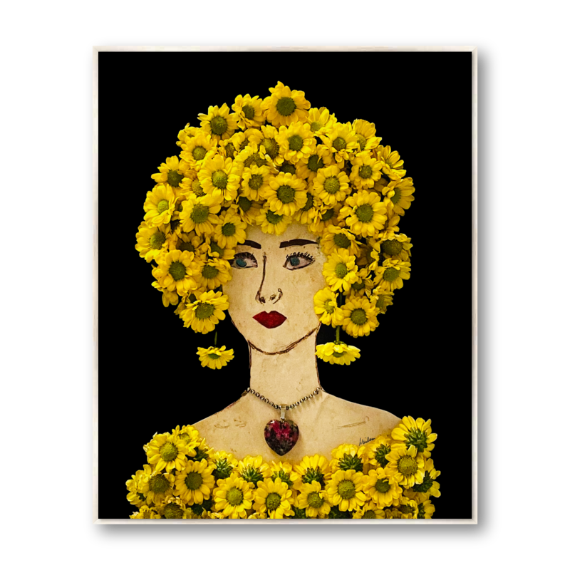 Wild Daisy Metal Print - Rectangle Silver