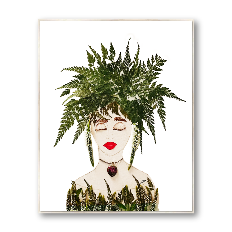 Wild Fern Metal Print - Rectangle Silver