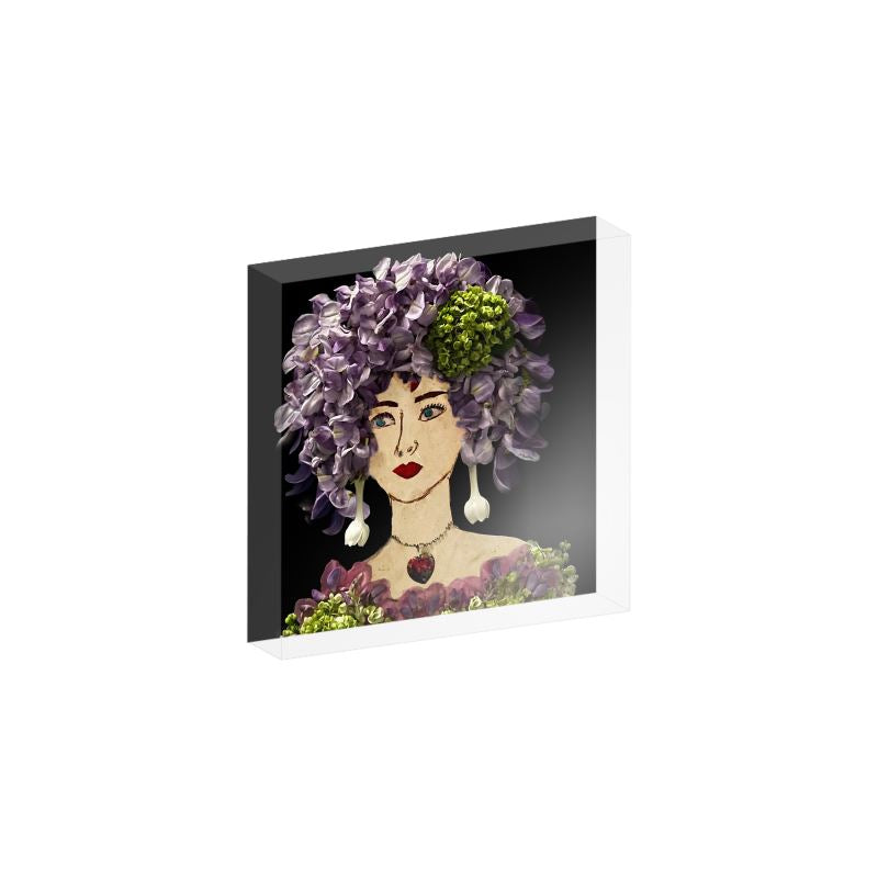"Wisteria" Acrylic Block