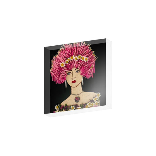 "Pink" Acrylic Block