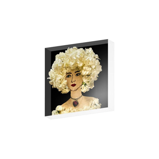 "Carnation" Acrylic Block