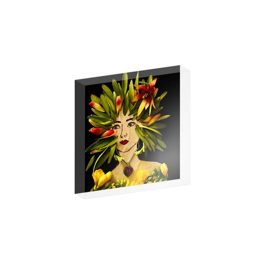 "Tulip" Acrylic Block