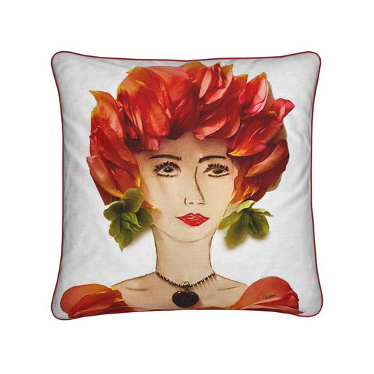 "Rosa" Pillow Cover. No insert.