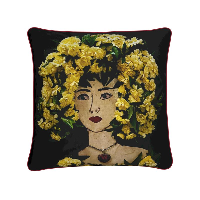 "Lady Banks" Pillow Cover. No insert.