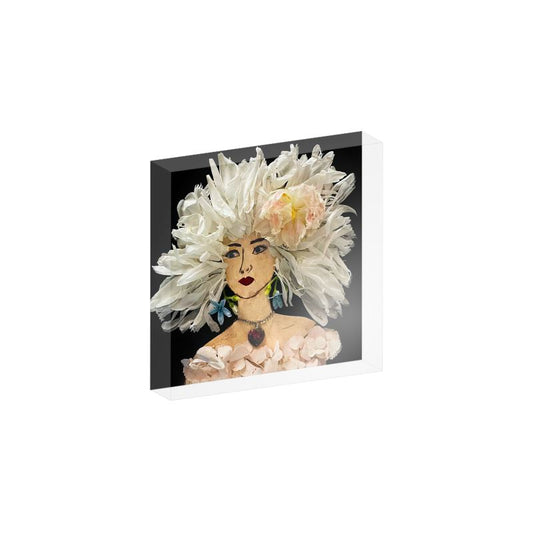 "Peony" Acrylic Block