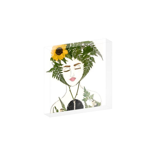 "Fern" Acrylic Block