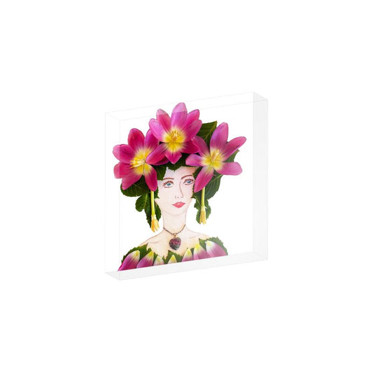 "Yaya" Acrylic Block