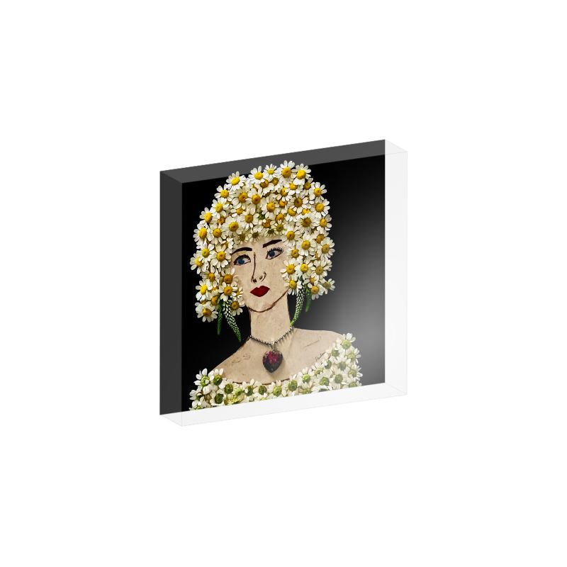 "Daisy" Acrylic Block