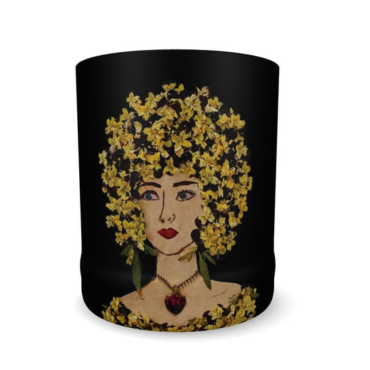 "Pansy" & "Gilded Pansy" Whiskey Glass/Votive Candle Holder