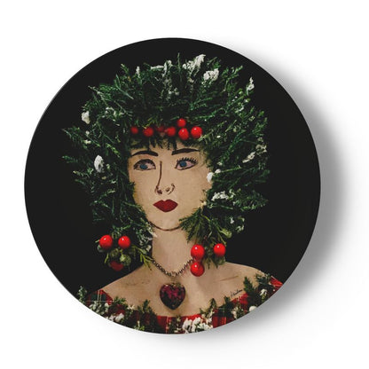 Holiday Lulus, Set of 4 China Plates