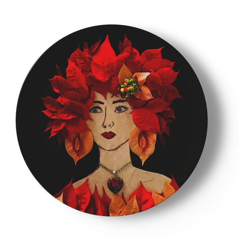 Holiday Lulus, Set of 4 China Plates