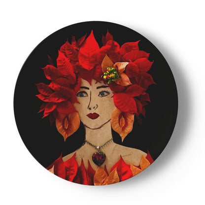 Holiday Lulus, Set of 4 China Plates