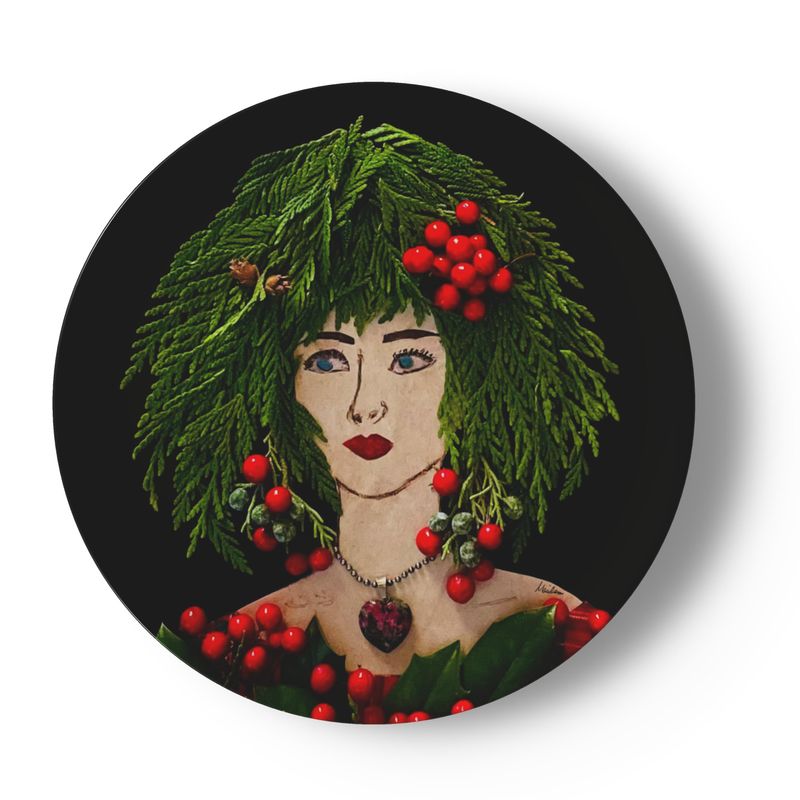 Holiday Lulus, Set of 4 China Plates