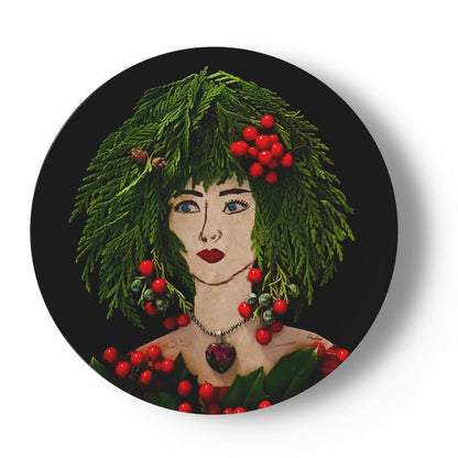 Holiday Lulus, Set of 4 China Plates