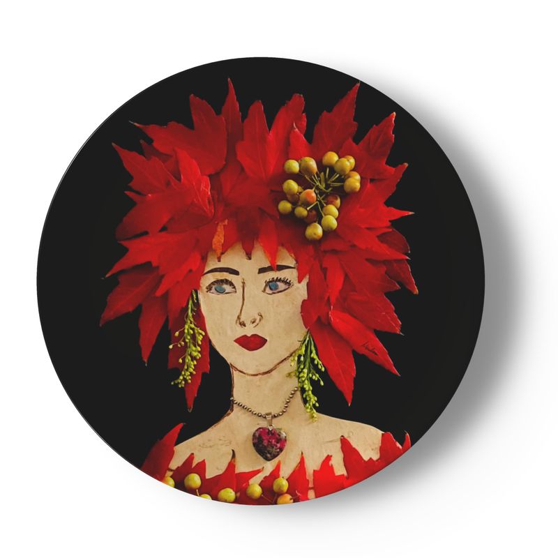 Holiday Lulus, Set of 4 China Plates