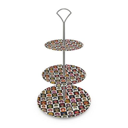 Checkerboard of Lulus Tiered Serving Stand