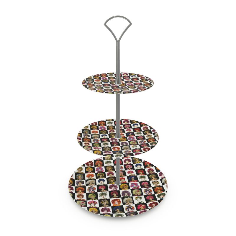 Checkerboard of Lulus Tiered Serving Stand