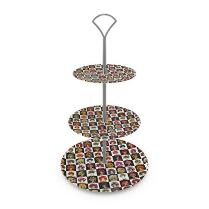 Checkerboard of Lulus Tiered Serving Stand