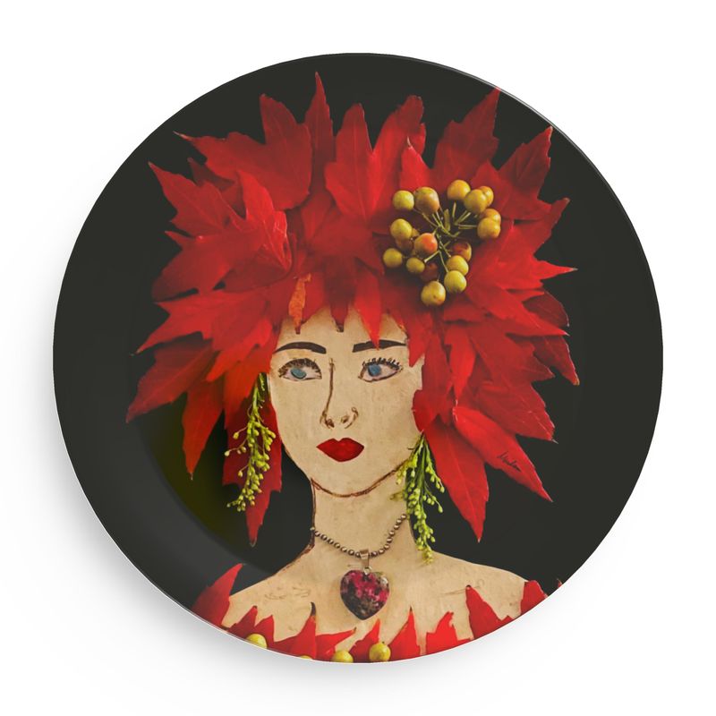 Holiday Party Plates. Set of 4.