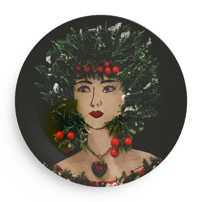 Holiday Party Plates. Set of 4.