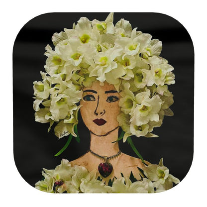 "White Petal" Coasters 8-Pack