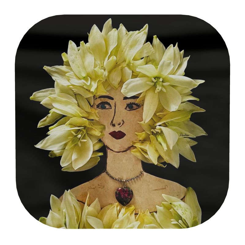 "White Petal" Coasters 8-Pack