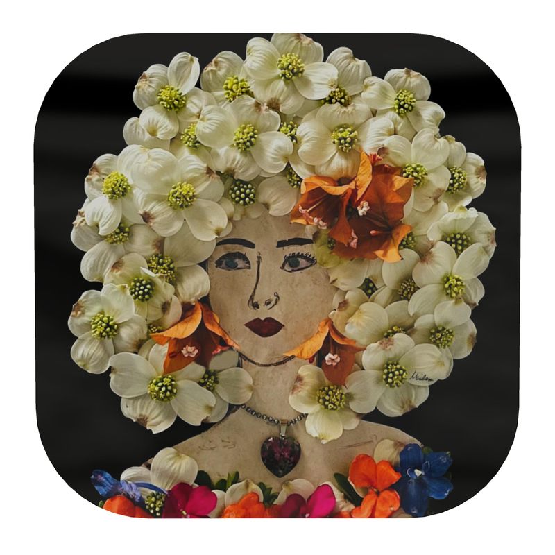 "White Petal" Coasters 8-Pack