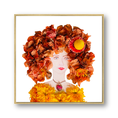 Autumn Metal Print - Square Gold