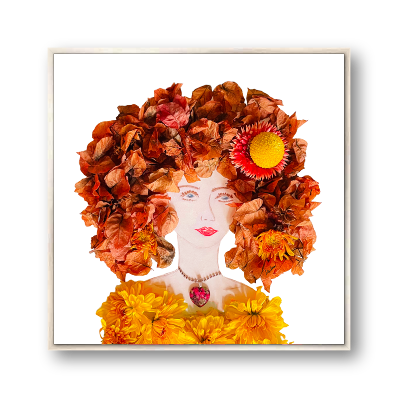 Autumn Metal Print - Square Silver