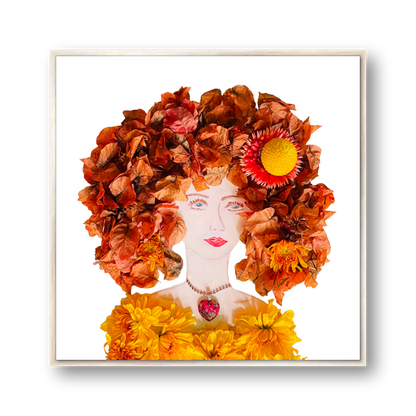 Autumn Metal Print - Square Silver