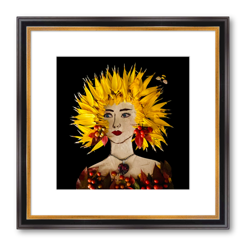 Autumn Sun Fine Art Print - Square Academie Frame