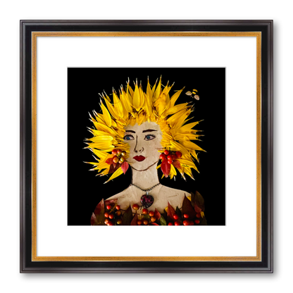 Autumn Sun Fine Art Print - Square Academie Frame