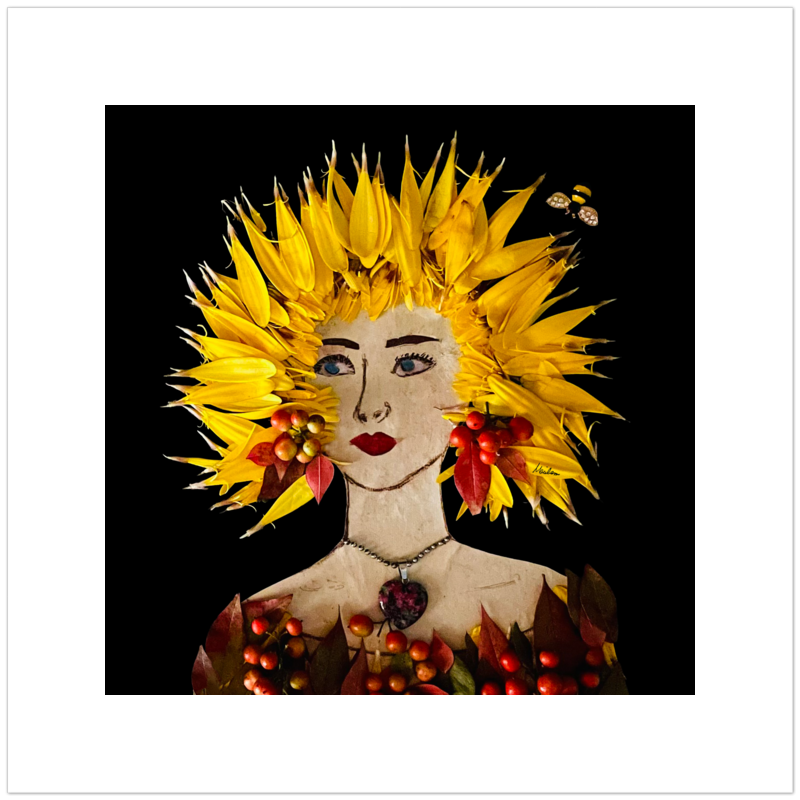 Autumn Sun Fine Art Print - Square Unframed