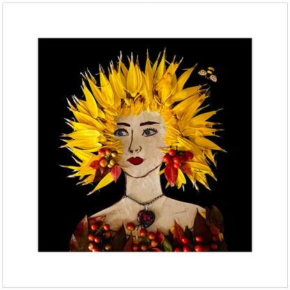 Autumn Sun Fine Art Print - Square Unframed