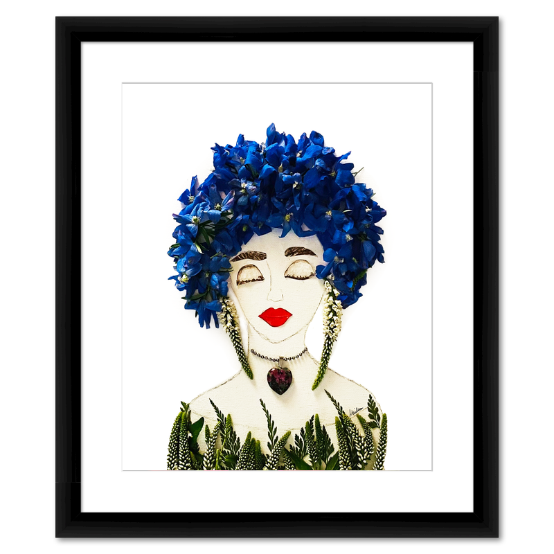 Blue Fine Art Print - Rectangle Italian Prime Frame