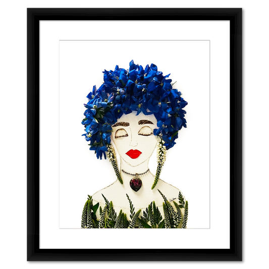 Blue Fine Art Print - Rectangle Italian Prime Frame