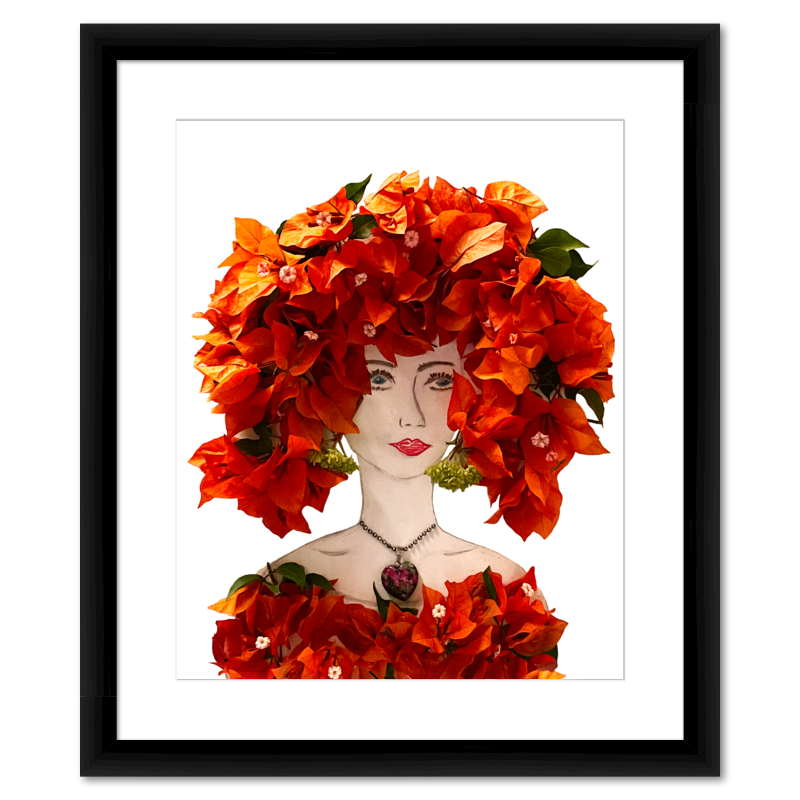 Bougainvillea Fine Art Print - Rectangle Italian Prime Frame