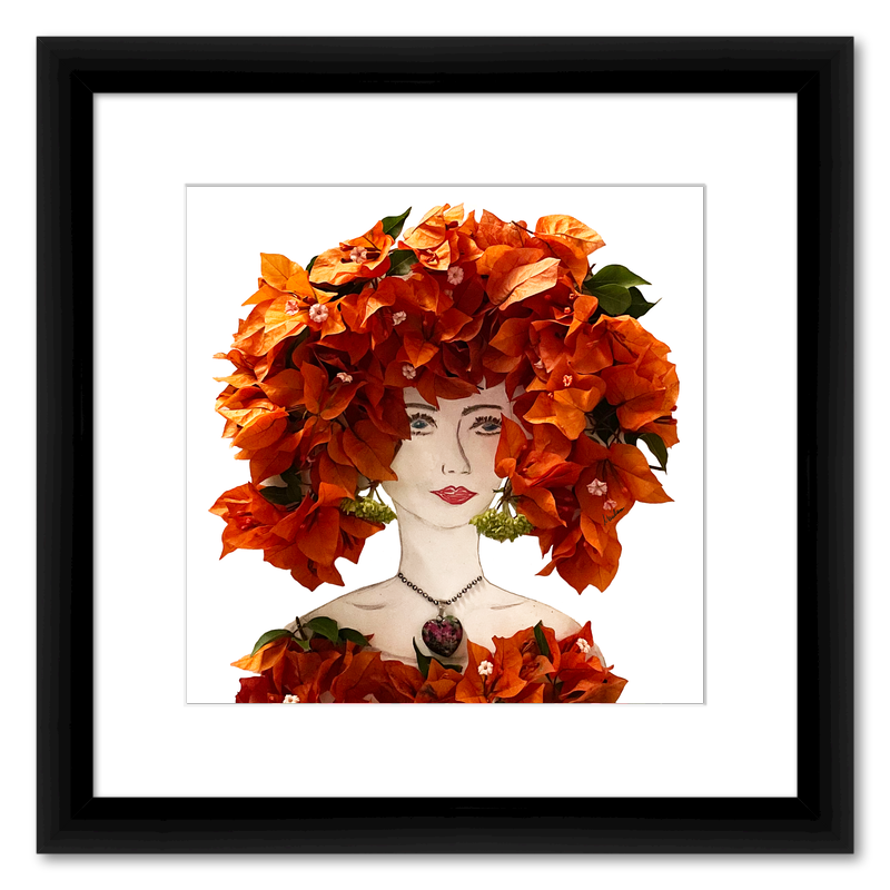 Bougainvillea Fine Art Print - Square Italian Prime Frame