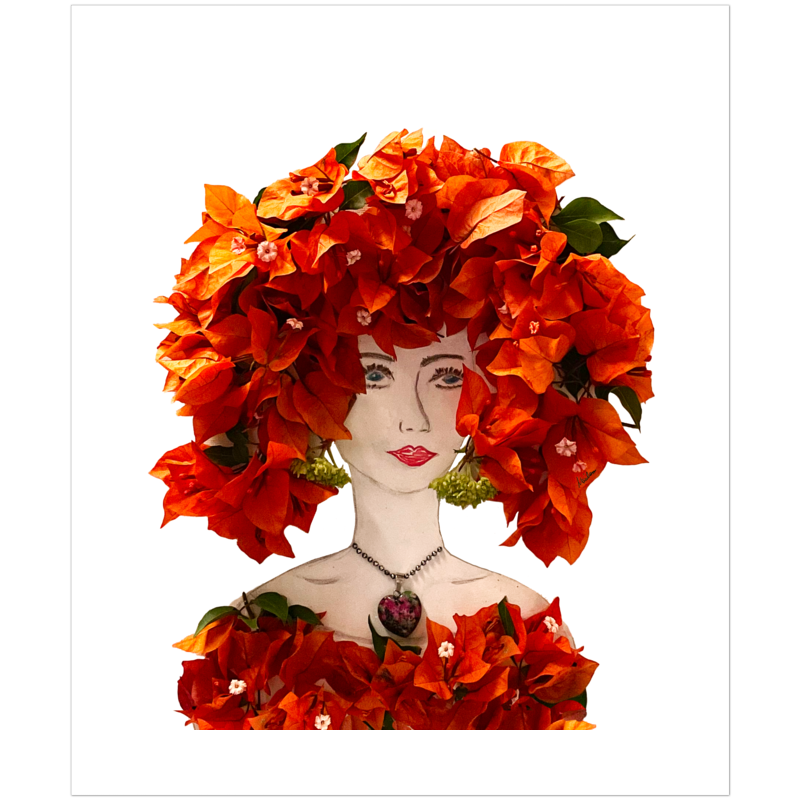 Bougainvillea Fine Art Print - Rectangle Unframed