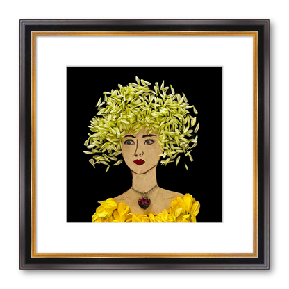 Brassica Fine Art Print - Square Academie Frame