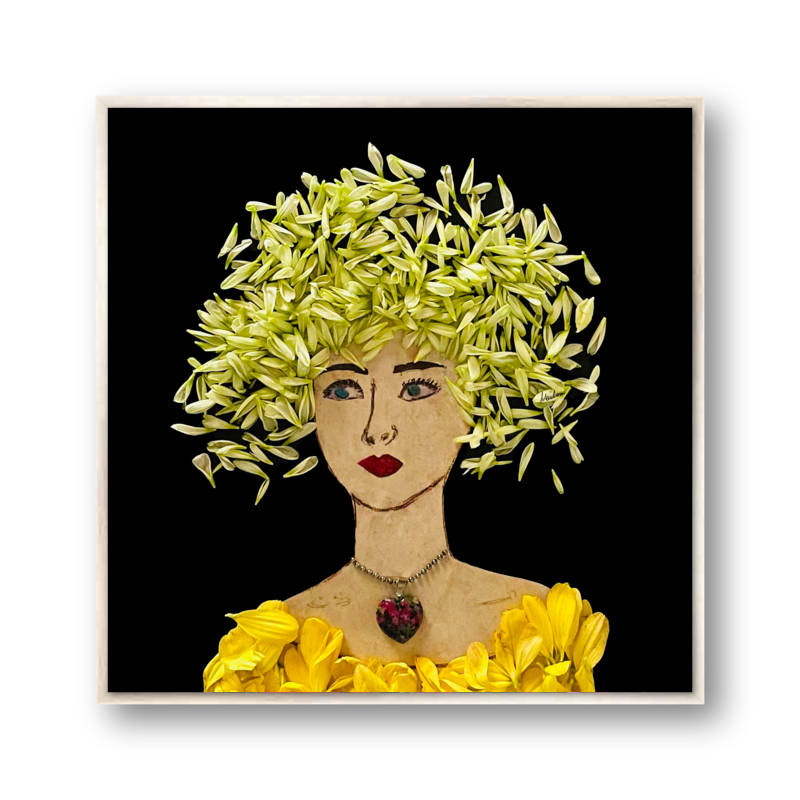 Brassica Metal Print - Square Silver