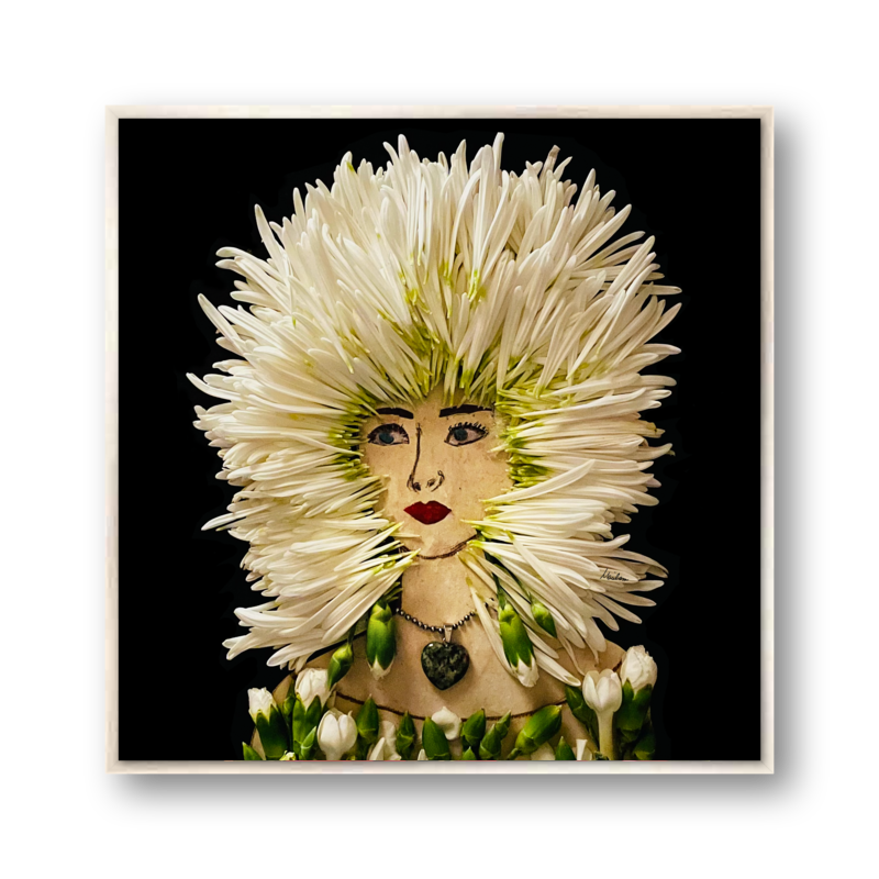 Bride Metal Print - Square Silver