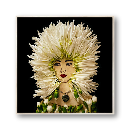 Bride Metal Print - Square Silver